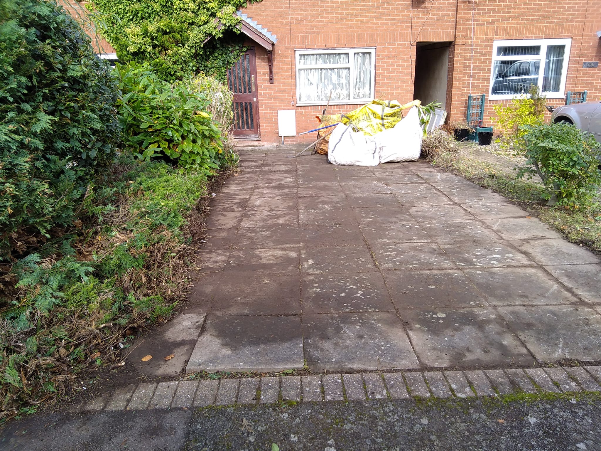 After driveway cleared