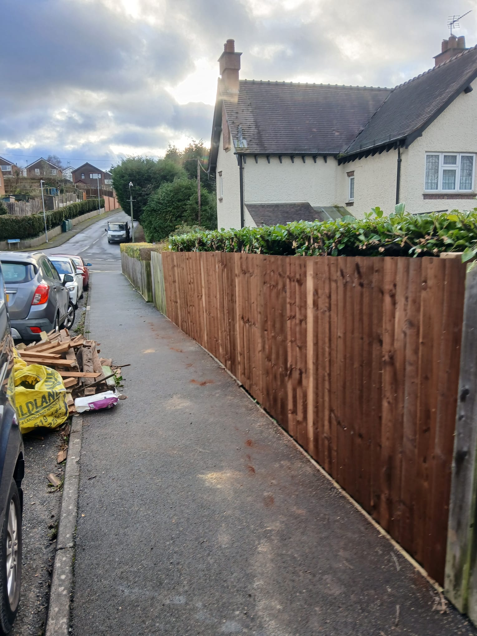 After fencing completed
